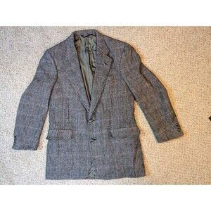 Austin Reed Jacket Mens 42R Herringbone Tweed Wool Sport Coat Blazer Scotland